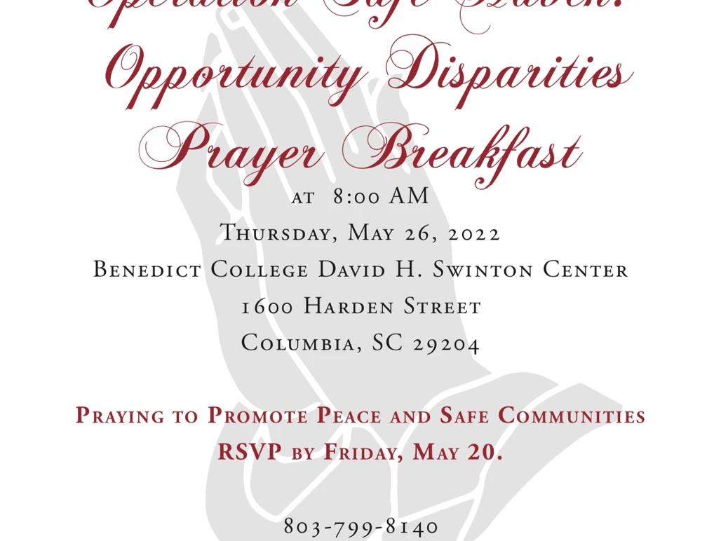 Operation Safe Haven: Opportunity Disparities Prayer Breakfast